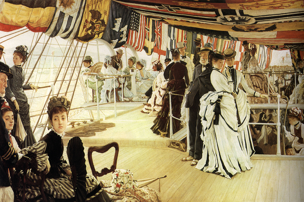 Ball on Shipboard in Detail James Tissot